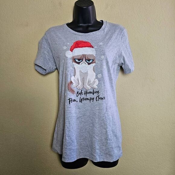 Grumpy Cat Sketchers Bobs Christmas T-shirt - Picture 1 of 8